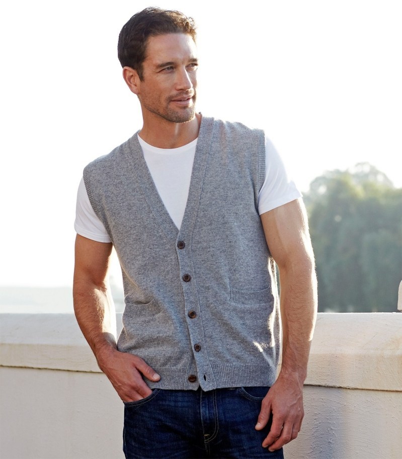 They might call it a waistcoat but to me it's a cross between a cardie and a tank top!